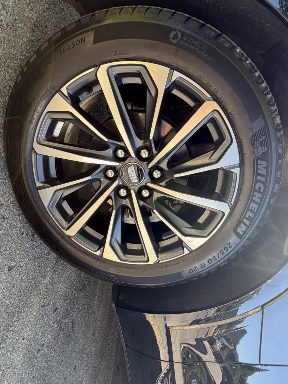 Cadillac Lyriq door panel after detailing Toronto