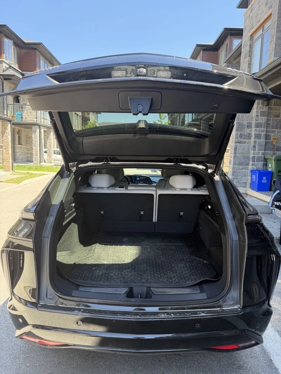 Cadillac Lyriq trunk before detailing Toronto