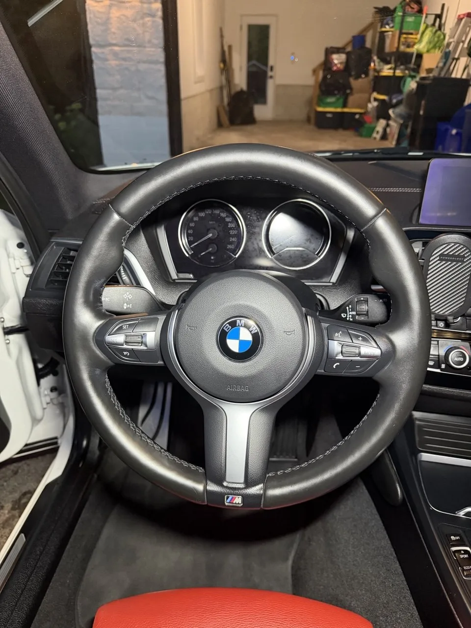 BMW M2 steering wheel after detailing Toronto