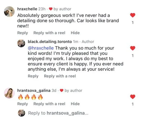 Instagram review of Black Mobile Detailing — BMW M2 Interior